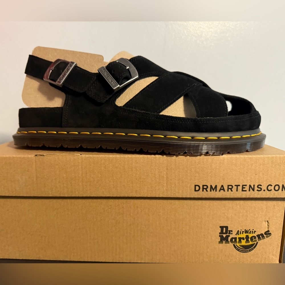 **WOMEN** BRAND NEW Dr Martens - ARCHIVE FISHERMAN SUEDE SANDALS - Sz 11 & 12 - Picture 6 of 8